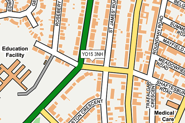 YO15 3NH map - OS OpenMap – Local (Ordnance Survey)
