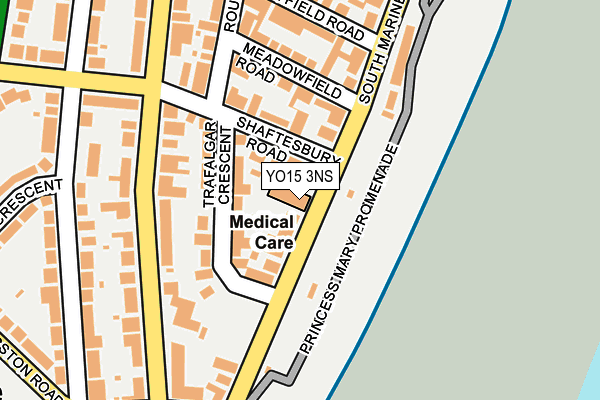 YO15 3NS map - OS OpenMap – Local (Ordnance Survey)