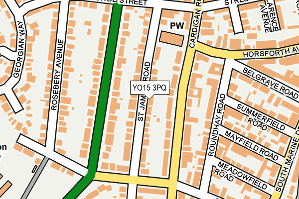 YO15 3PQ map - OS OpenMap – Local (Ordnance Survey)