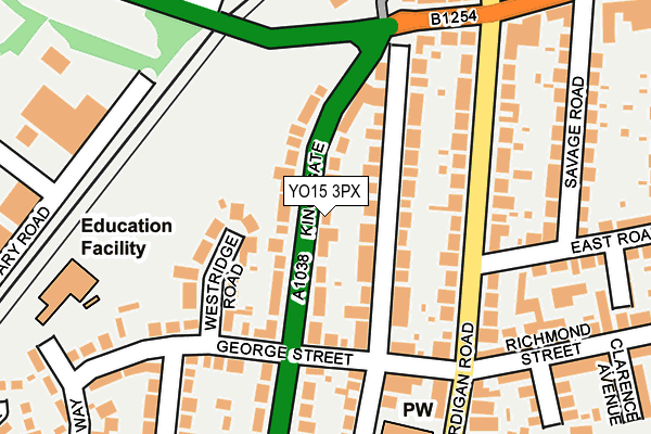 YO15 3PX map - OS OpenMap – Local (Ordnance Survey)