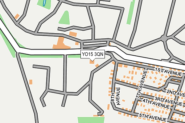 YO15 3QN map - OS OpenMap – Local (Ordnance Survey)