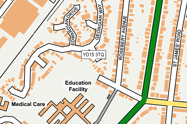 YO15 3TQ map - OS OpenMap – Local (Ordnance Survey)