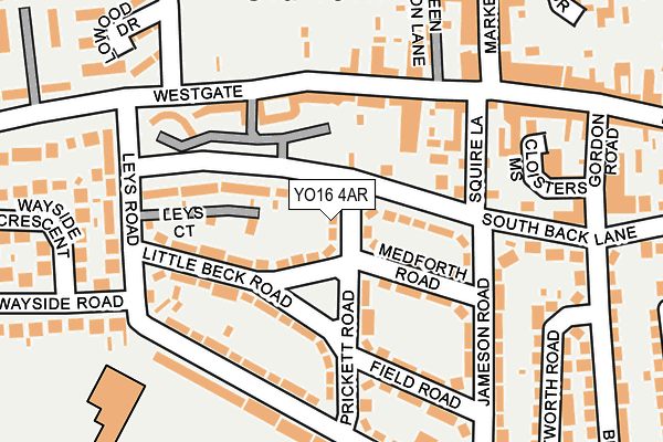 YO16 4AR map - OS OpenMap – Local (Ordnance Survey)