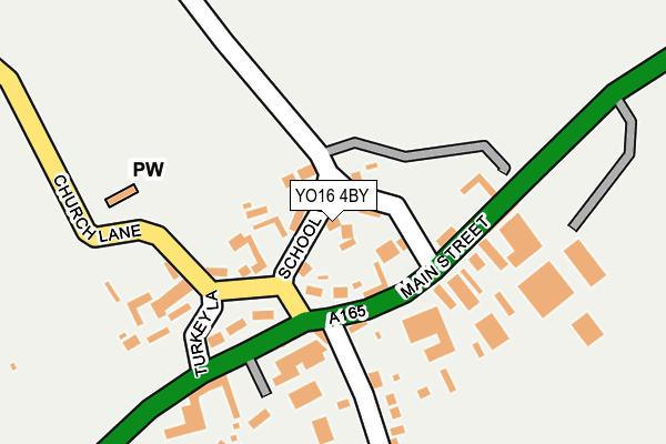 YO16 4BY map - OS OpenMap – Local (Ordnance Survey)