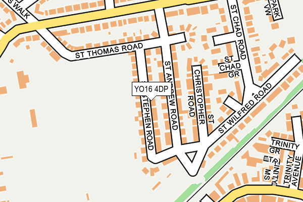 YO16 4DP map - OS OpenMap – Local (Ordnance Survey)