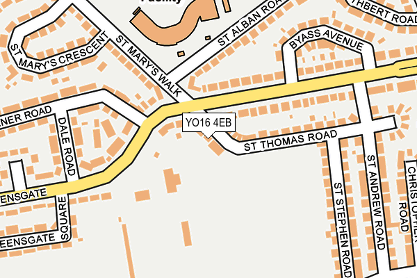 YO16 4EB map - OS OpenMap – Local (Ordnance Survey)