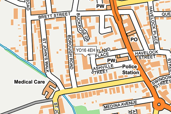 YO16 4EH map - OS OpenMap – Local (Ordnance Survey)