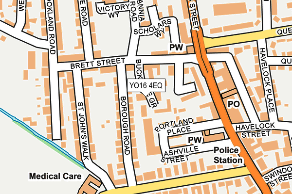 YO16 4EQ map - OS OpenMap – Local (Ordnance Survey)