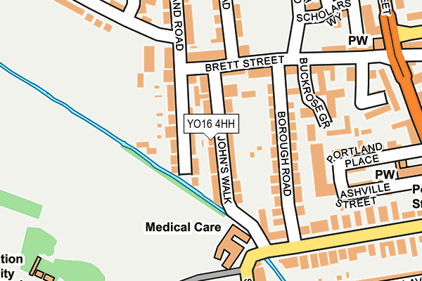 YO16 4HH map - OS OpenMap – Local (Ordnance Survey)