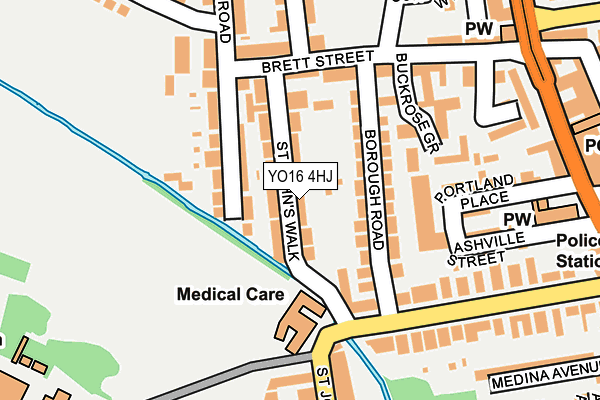 YO16 4HJ map - OS OpenMap – Local (Ordnance Survey)