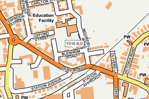 YO16 4LD map - OS OpenMap – Local (Ordnance Survey)