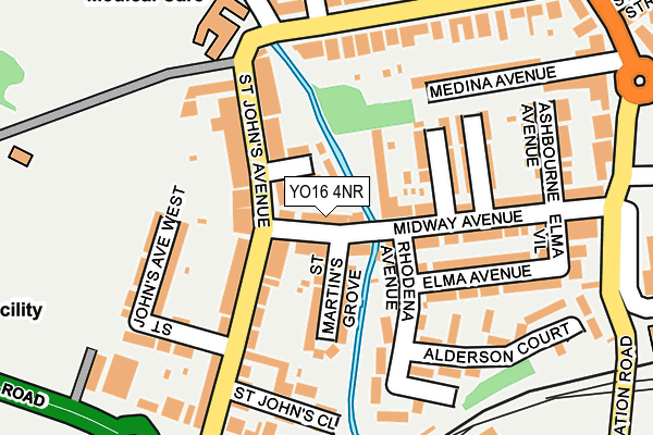 YO16 4NR map - OS OpenMap – Local (Ordnance Survey)