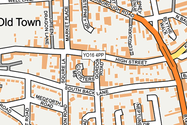 YO16 4PP map - OS OpenMap – Local (Ordnance Survey)