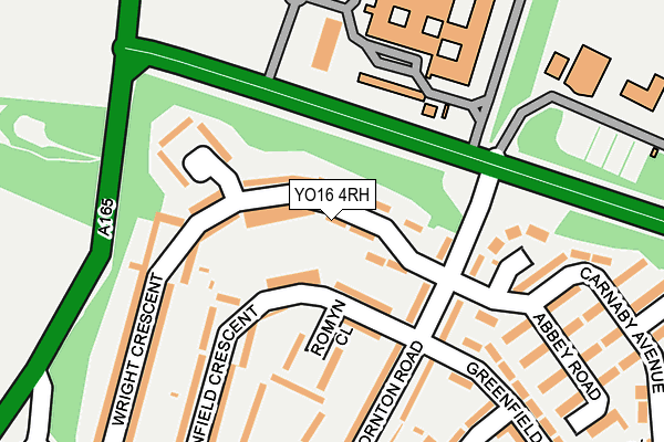 YO16 4RH map - OS OpenMap – Local (Ordnance Survey)