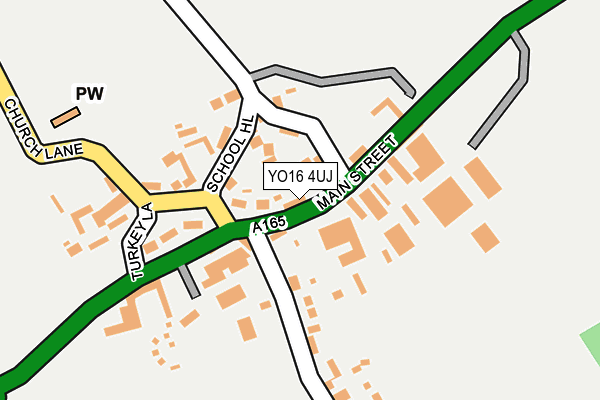 YO16 4UJ map - OS OpenMap – Local (Ordnance Survey)