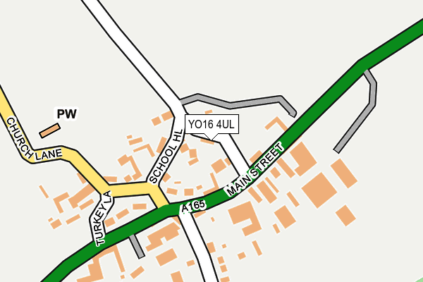 YO16 4UL map - OS OpenMap – Local (Ordnance Survey)
