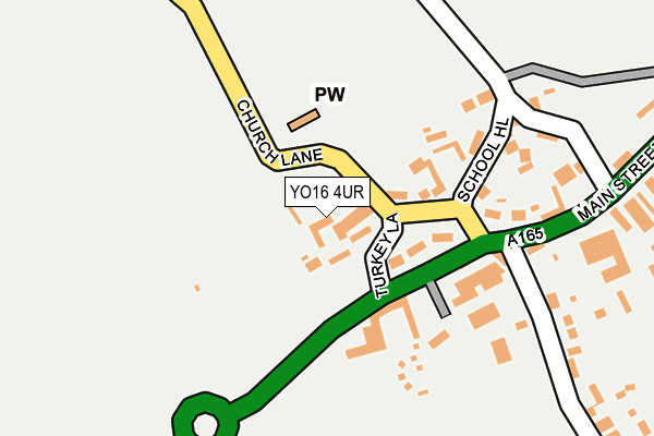 YO16 4UR map - OS OpenMap – Local (Ordnance Survey)