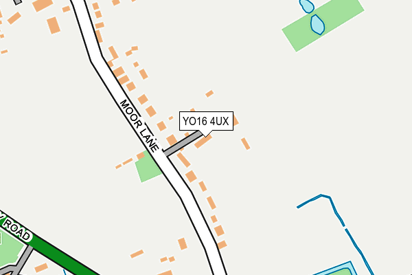 YO16 4UX map - OS OpenMap – Local (Ordnance Survey)