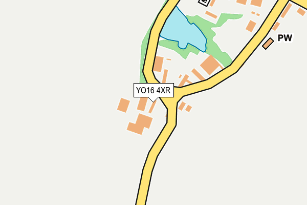 YO16 4XR map - OS OpenMap – Local (Ordnance Survey)