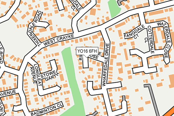 YO16 6FH map - OS OpenMap – Local (Ordnance Survey)