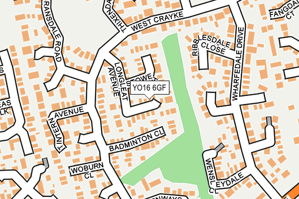 YO16 6GF map - OS OpenMap – Local (Ordnance Survey)