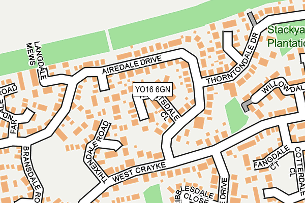 YO16 6GN map - OS OpenMap – Local (Ordnance Survey)