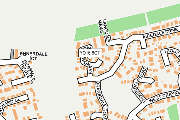 YO16 6GT map - OS OpenMap – Local (Ordnance Survey)