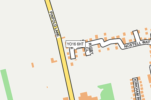 YO16 6HT map - OS OpenMap – Local (Ordnance Survey)