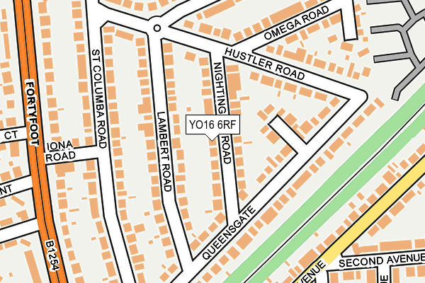 YO16 6RF map - OS OpenMap – Local (Ordnance Survey)