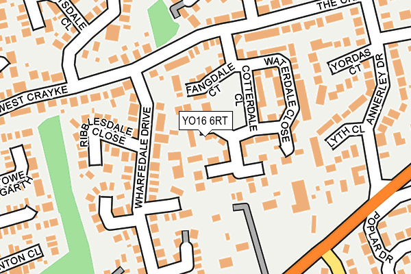 YO16 6RT map - OS OpenMap – Local (Ordnance Survey)
