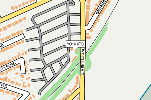 YO16 6TG map - OS OpenMap – Local (Ordnance Survey)