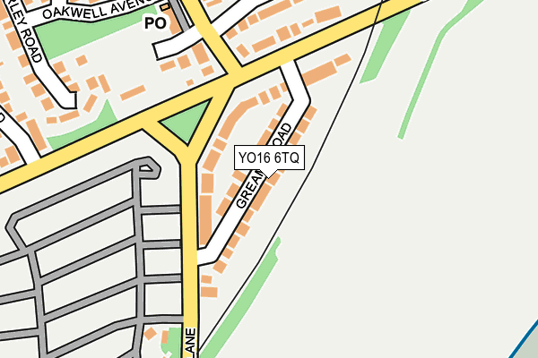 YO16 6TQ map - OS OpenMap – Local (Ordnance Survey)