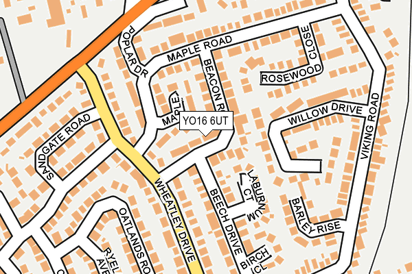 YO16 6UT map - OS OpenMap – Local (Ordnance Survey)