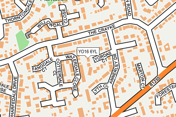 YO16 6YL map - OS OpenMap – Local (Ordnance Survey)