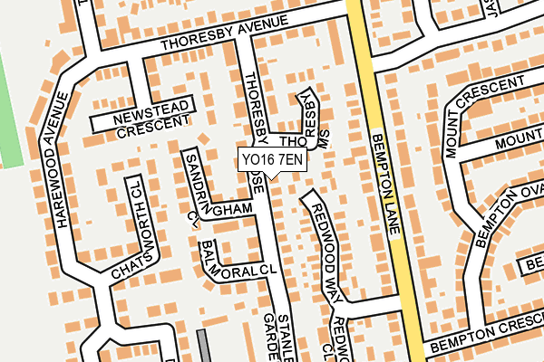 YO16 7EN map - OS OpenMap – Local (Ordnance Survey)