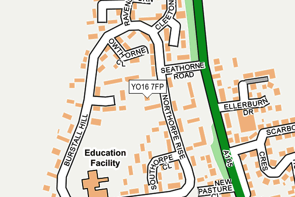 YO16 7FP map - OS OpenMap – Local (Ordnance Survey)