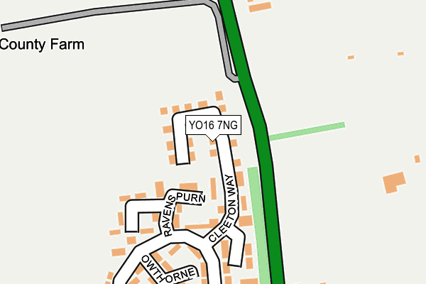 YO16 7NG map - OS OpenMap – Local (Ordnance Survey)