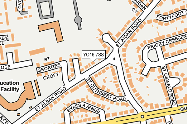 YO16 7SS map - OS OpenMap – Local (Ordnance Survey)