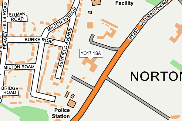 YO17 1SA map - OS OpenMap – Local (Ordnance Survey)