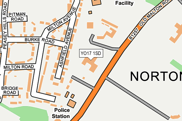 YO17 1SD map - OS OpenMap – Local (Ordnance Survey)