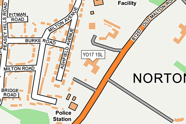 YO17 1SL map - OS OpenMap – Local (Ordnance Survey)