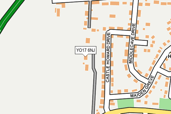 YO17 6NJ map - OS OpenMap – Local (Ordnance Survey)