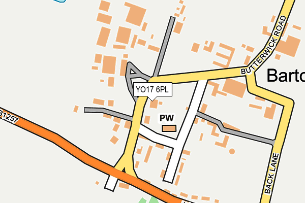 YO17 6PL map - OS OpenMap – Local (Ordnance Survey)