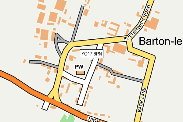 YO17 6PN map - OS OpenMap – Local (Ordnance Survey)