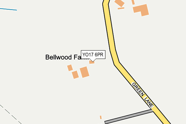 YO17 6PR map - OS OpenMap – Local (Ordnance Survey)