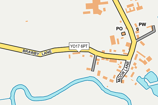 YO17 6PT map - OS OpenMap – Local (Ordnance Survey)