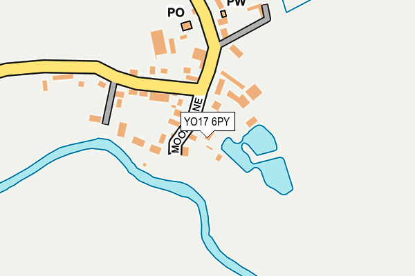 YO17 6PY map - OS OpenMap – Local (Ordnance Survey)