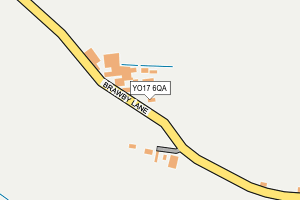YO17 6QA map - OS OpenMap – Local (Ordnance Survey)