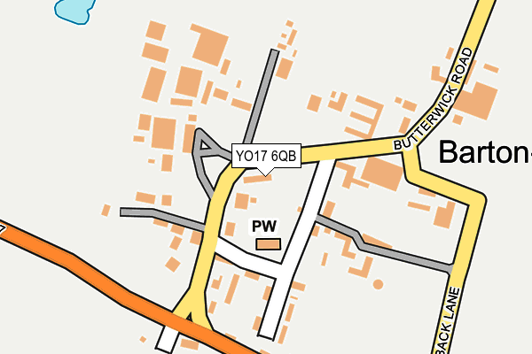 YO17 6QB map - OS OpenMap – Local (Ordnance Survey)