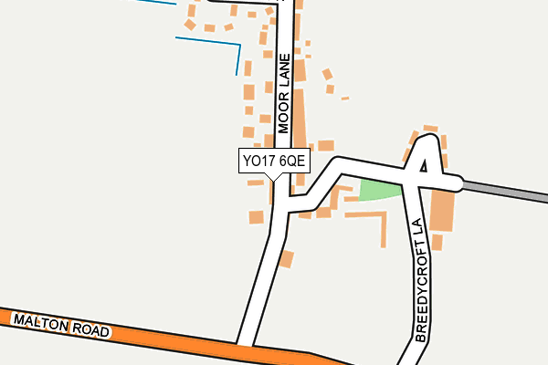 YO17 6QE map - OS OpenMap – Local (Ordnance Survey)